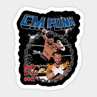 CM Punk Hell Froze Over Sticker